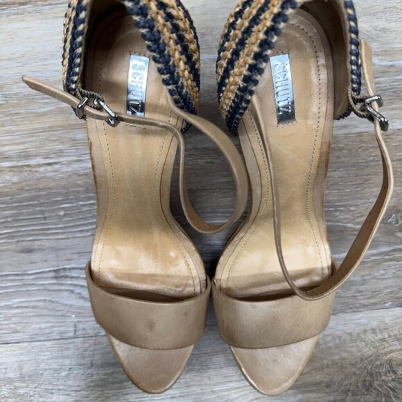 Schutz Woven Heel Pumps Women's Size - Picture 2 of 8